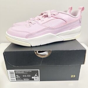 Jordan Flight Court Kid's Basketball Shoes HF3332-600 Pink Size 3Y Pastel